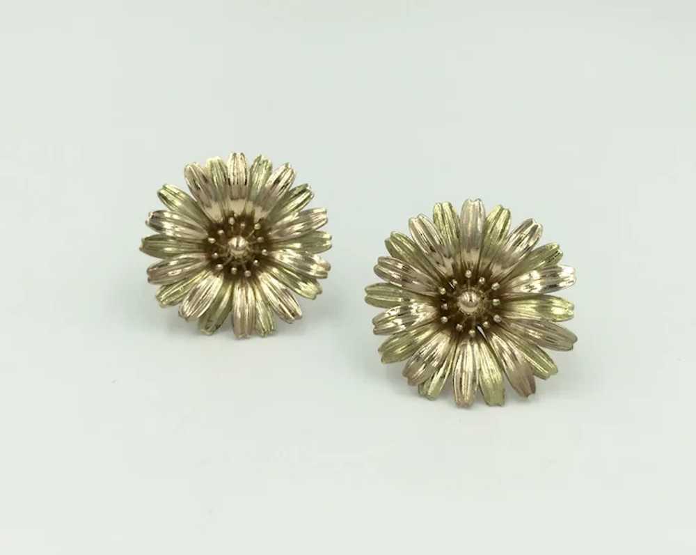 Vintage Pink Yellow Two Tone Daisy Flower Floral … - image 2