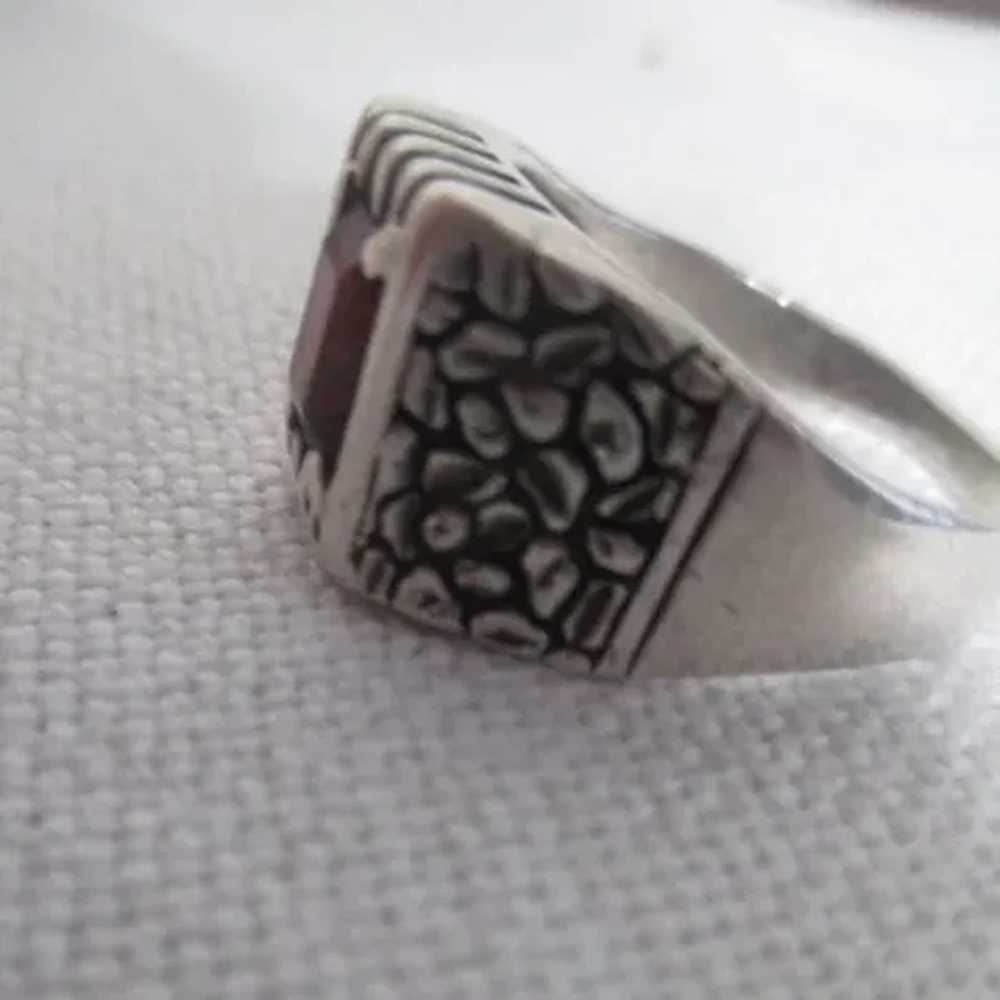 Sterling Silver Ring with Ruby - image 10