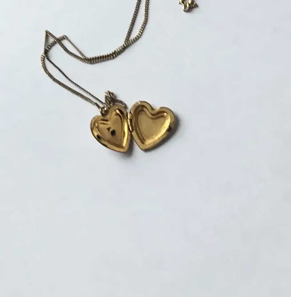 MOP Heart Locket Necklace - image 4