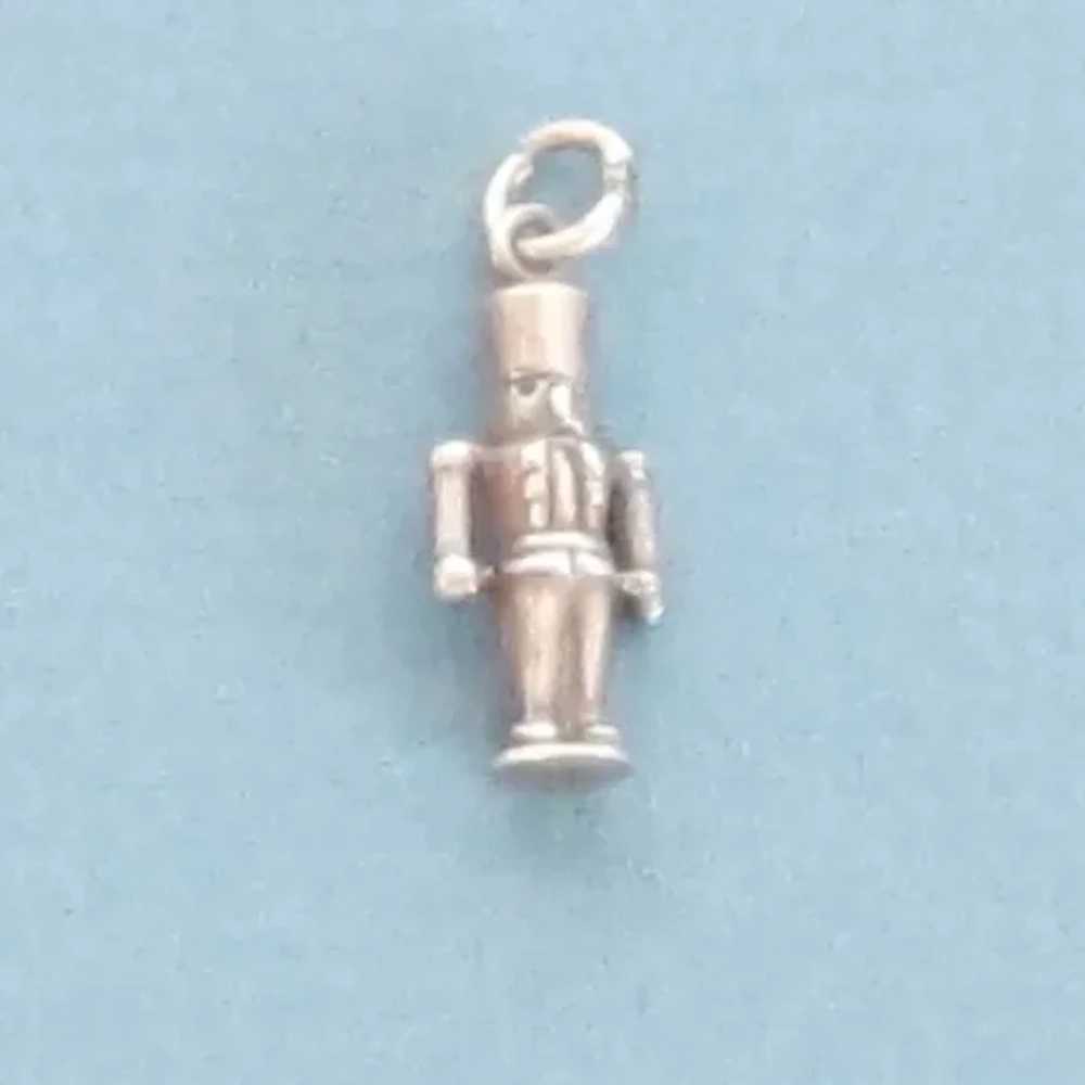 Vintage Sterling Silver Toy Soldier Charm - image 1