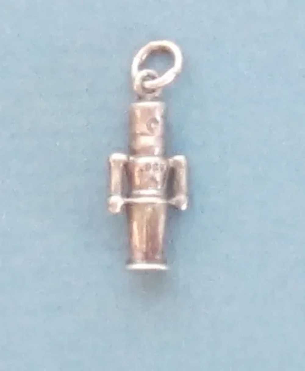 Vintage Sterling Silver Toy Soldier Charm - image 2