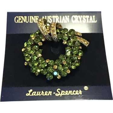 Lauren Spencer Gold Tone Genuine Austrian Crystal 