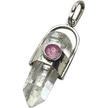 Sterling Silver Clear Crystal Pendant
