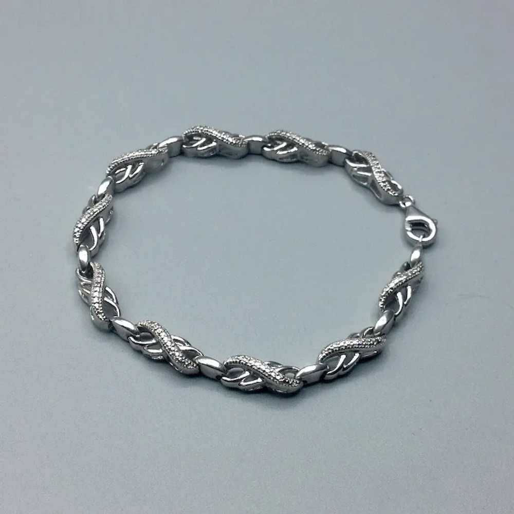 Sterling Silver Fancy Link Bracelet - image 2