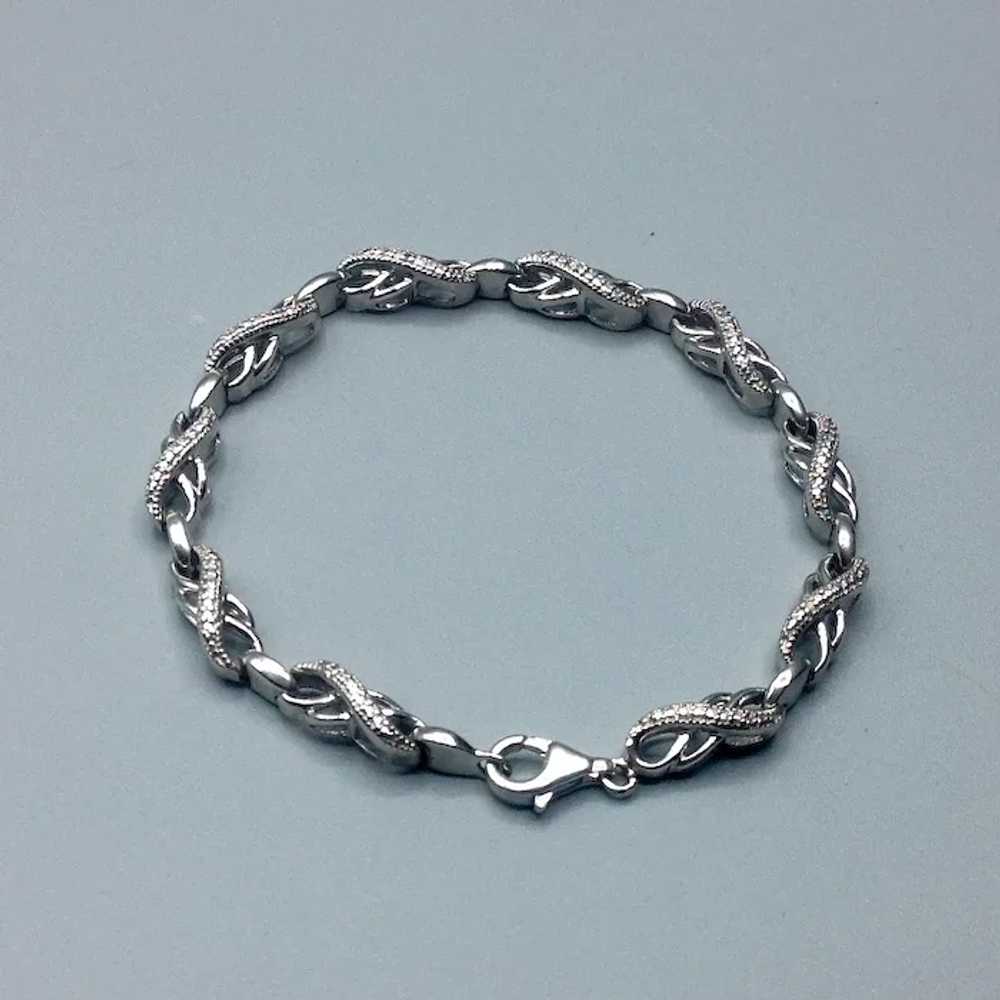 Sterling Silver Fancy Link Bracelet - image 3