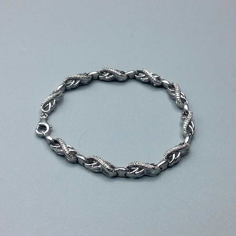 Sterling Silver Fancy Link Bracelet - image 4
