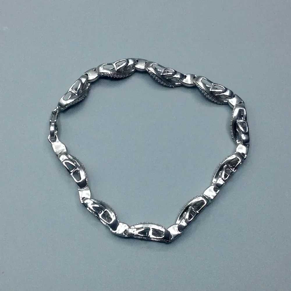 Sterling Silver Fancy Link Bracelet - image 5