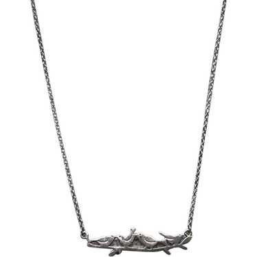 Sterling Silver Song Bird Necklace