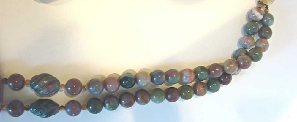 Beautiful Stone Necklace Multi-Strands Shades of … - image 8