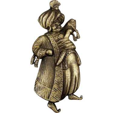 Vintage Figural SULTAN Pin Brooch