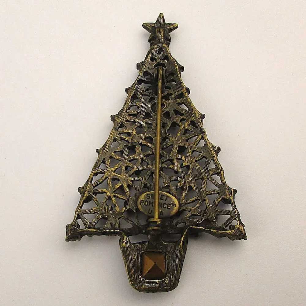 July 4th Rhinestone Christmas Tree Pin by Sweet R… - image 3