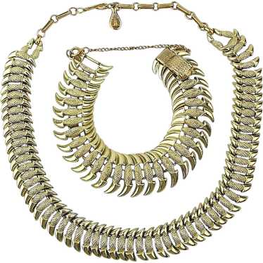 CORO Pegasus Necklace - Bracelet Set Demi Parure