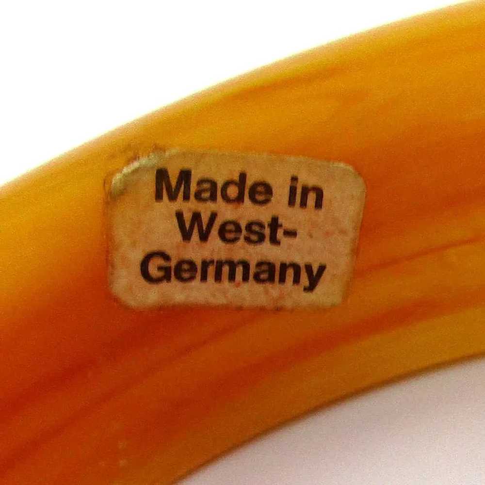 Vintage West Germany Swirl Lucite Bangle Bracelet… - image 6