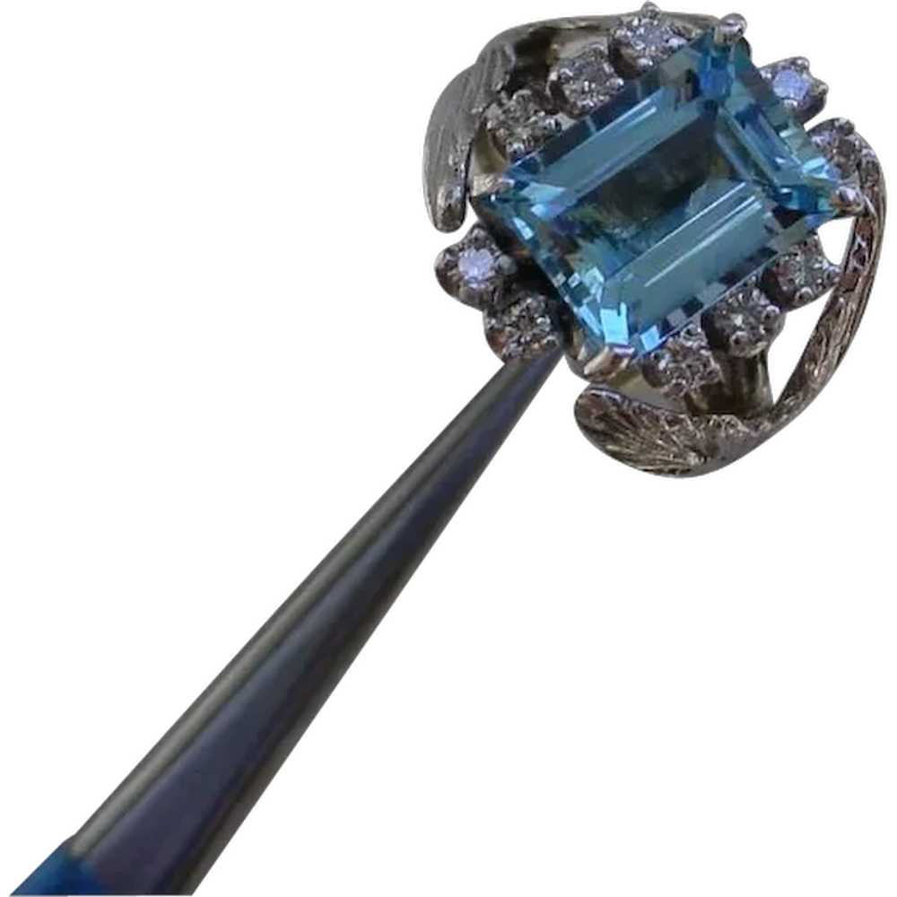 Beautiful 4.2 Carat Intense Blue Aquamarine, Emer… - image 1