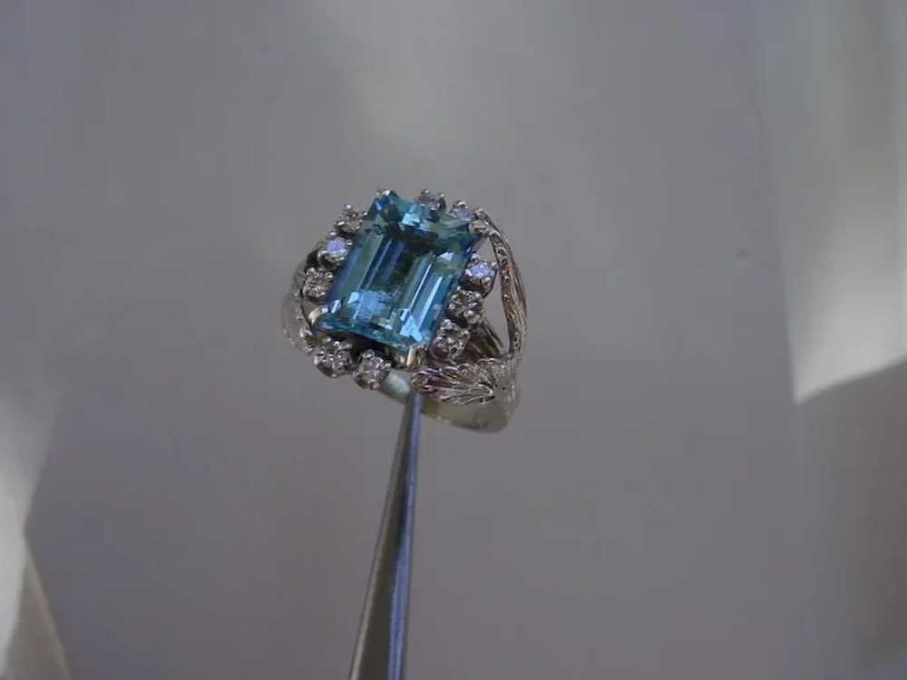 Beautiful 4.2 Carat Intense Blue Aquamarine, Emer… - image 3