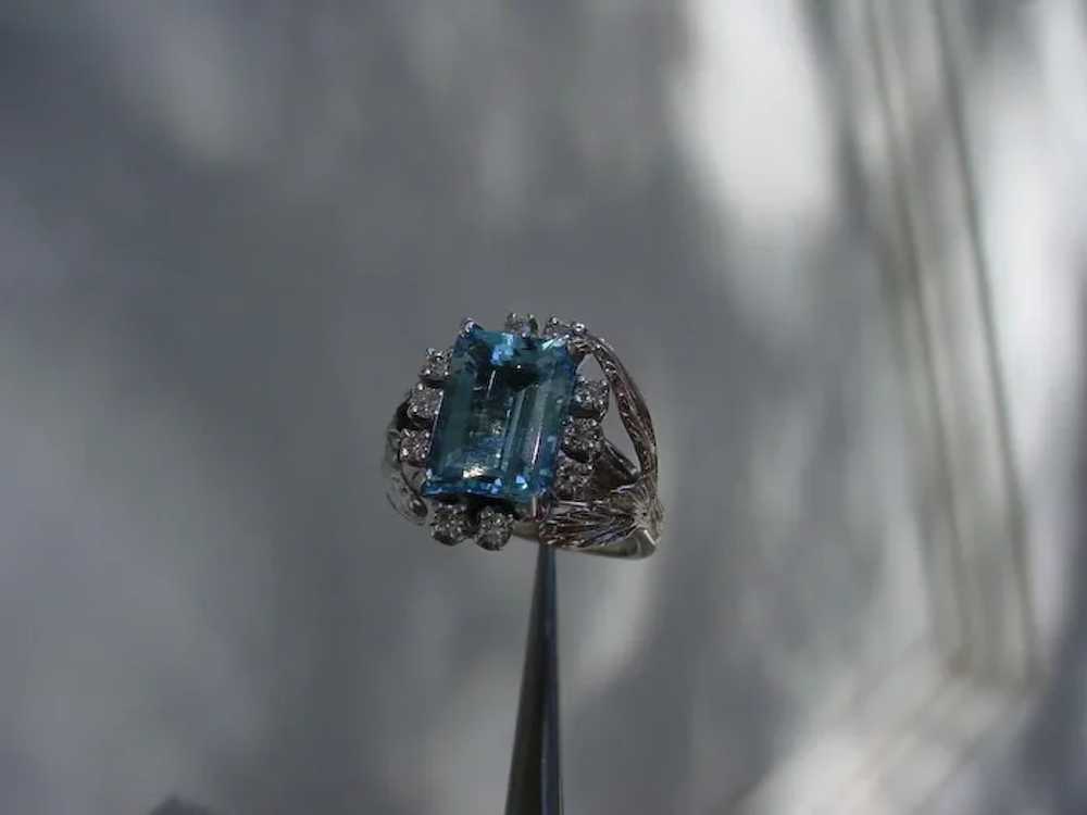 Beautiful 4.2 Carat Intense Blue Aquamarine, Emer… - image 4