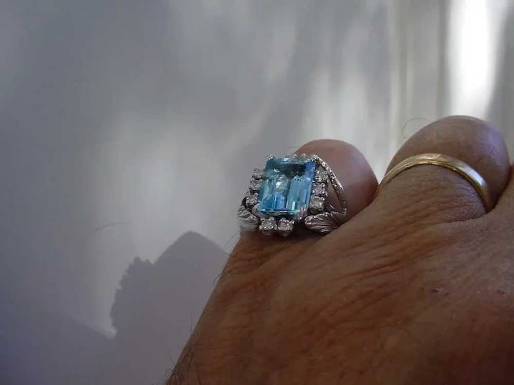 Beautiful 4.2 Carat Intense Blue Aquamarine, Emer… - image 7