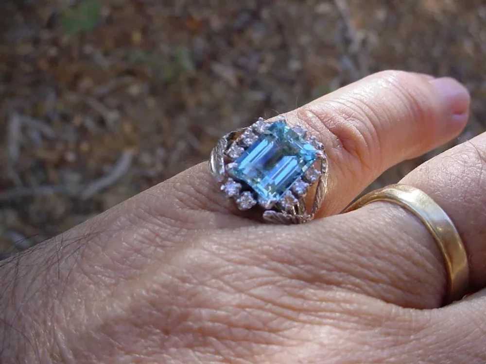 Beautiful 4.2 Carat Intense Blue Aquamarine, Emer… - image 8