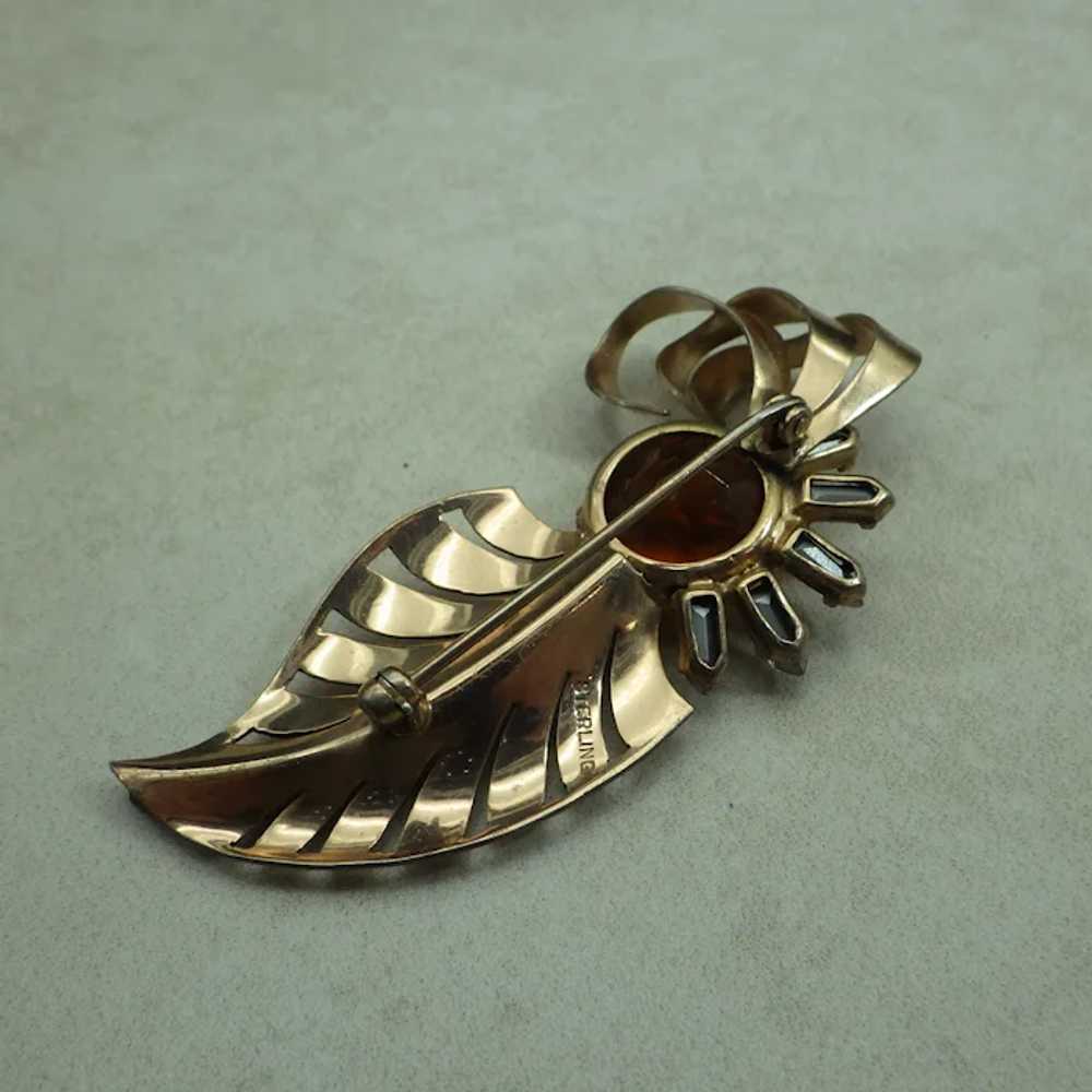 Rose Gold & Sterling Brooch, Early 20th Century, … - image 4