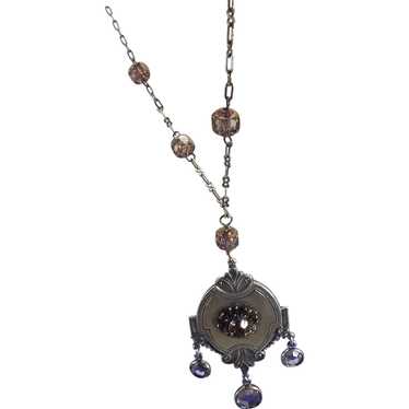 Victorian Style Lavaliere Necklace By Rachel, 199… - image 1