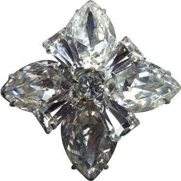 Weiss 1940s Brilliant Layered Crystal Rhinestone … - image 1