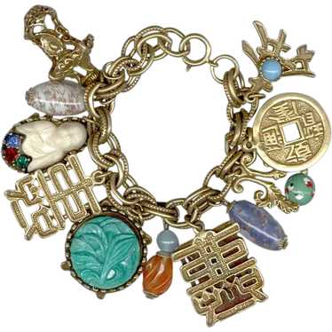 Chunky Colorful Loaded CHARM BRACELET Far Eastern 