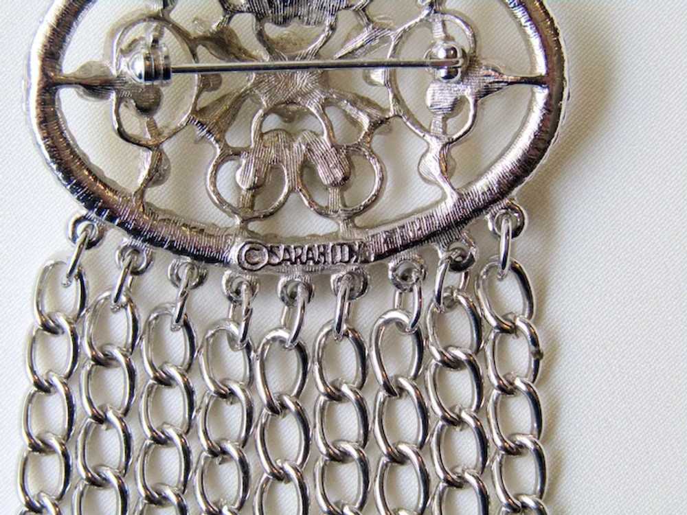 Vintage Sarah Coventry Chains Brooch Pin - image 4