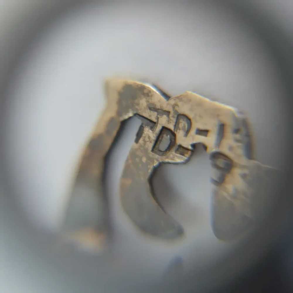 SILVER Skeleton Key Brooch Pin - image 6