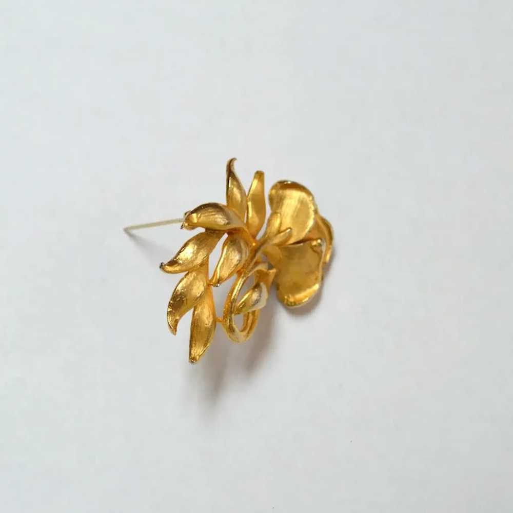 DAVINCI Elaborate Flower Brooch Pin - image 4