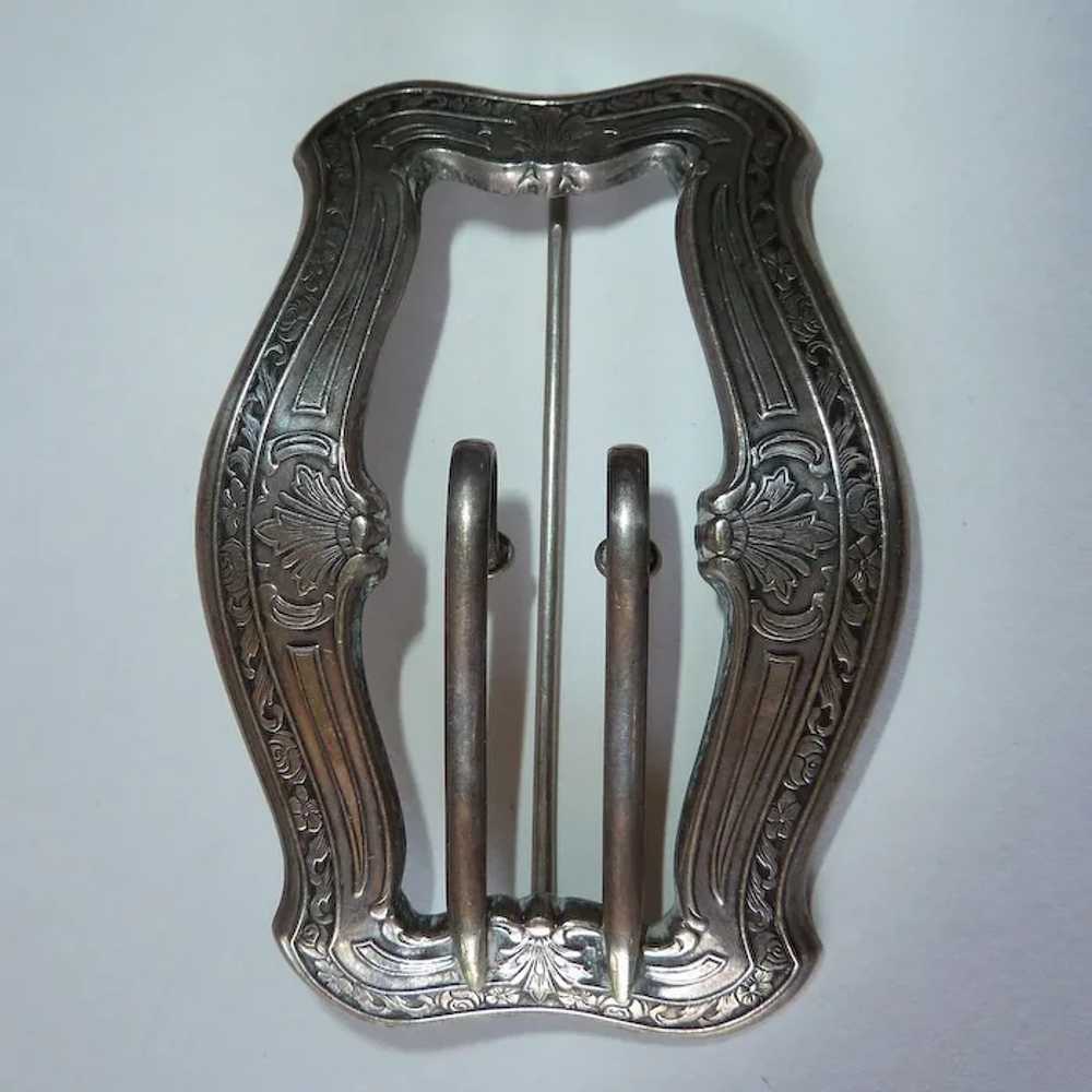 Antique Victorian Signed Sterling Sash Ornament B… - image 4