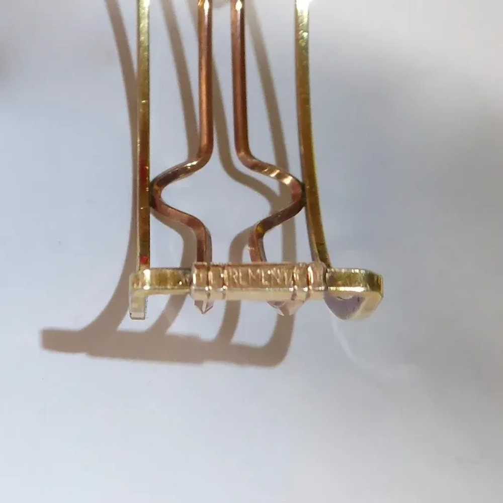 Krementz Gold Filled Geometric Deco Design Cuff B… - image 7