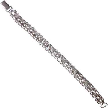 Sterling Silver Double Link Starter Charm Bracelet
