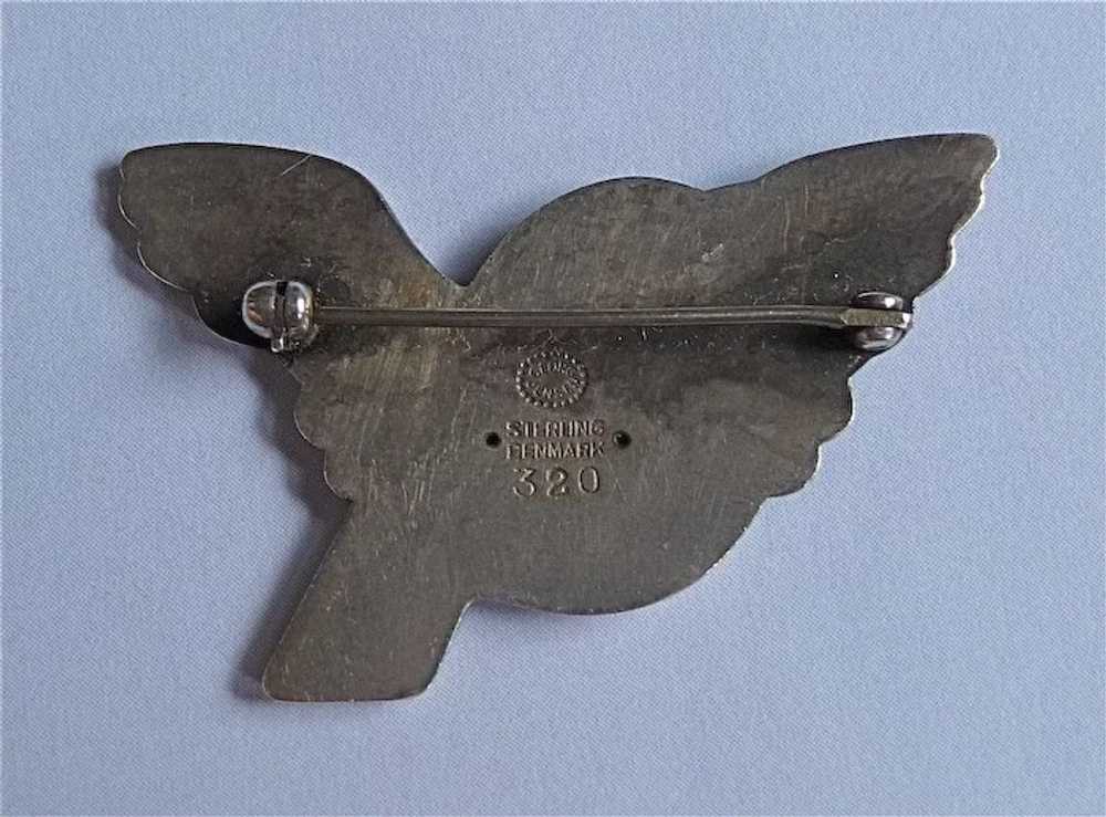 Georg Jensen Sterling Dove in Flight Bird Pin - image 5