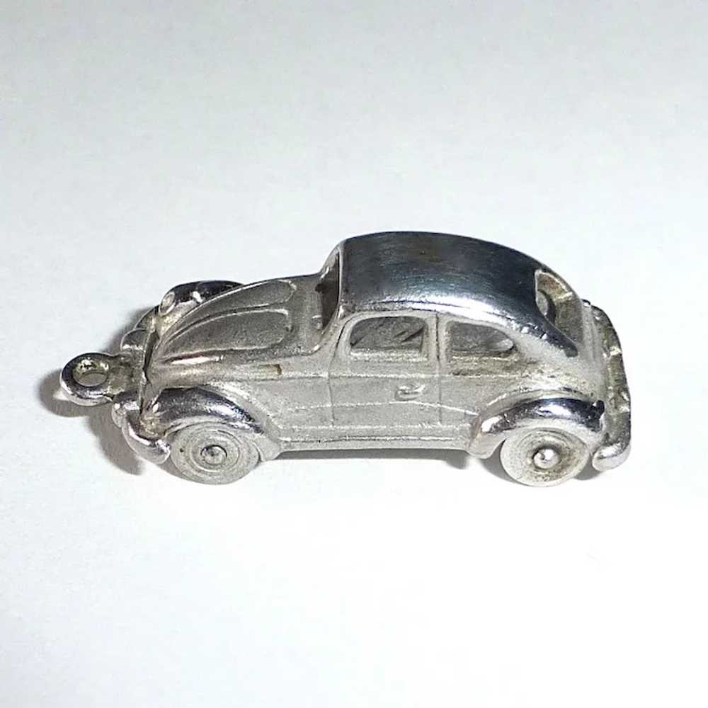 Sterling Silver Classic Sedan Car w Spinning Whee… - image 4