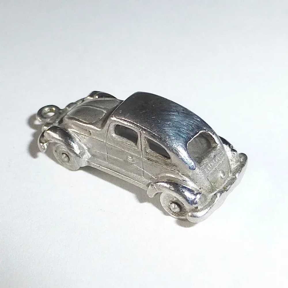 Sterling Silver Classic Sedan Car w Spinning Whee… - image 5