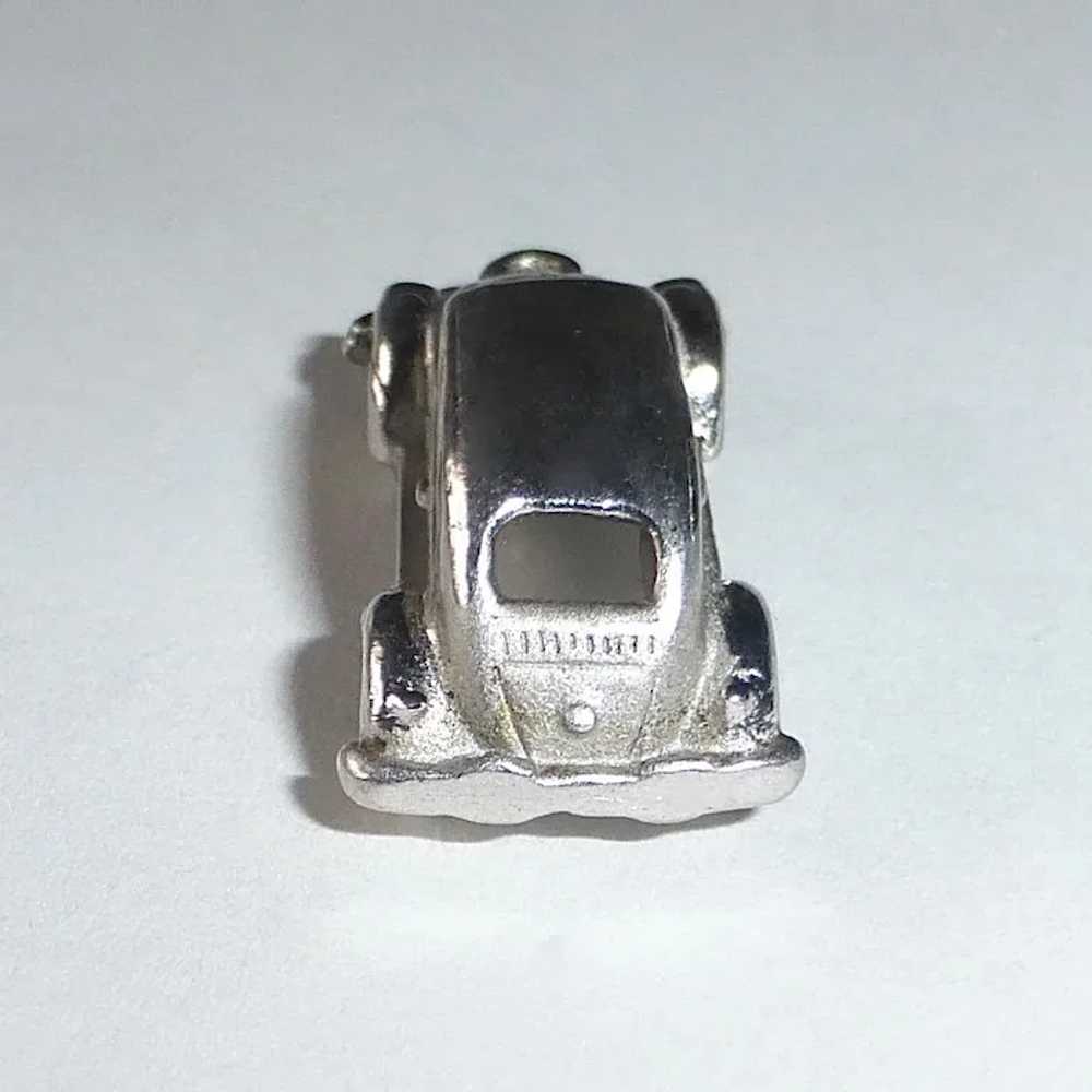 Sterling Silver Classic Sedan Car w Spinning Whee… - image 6