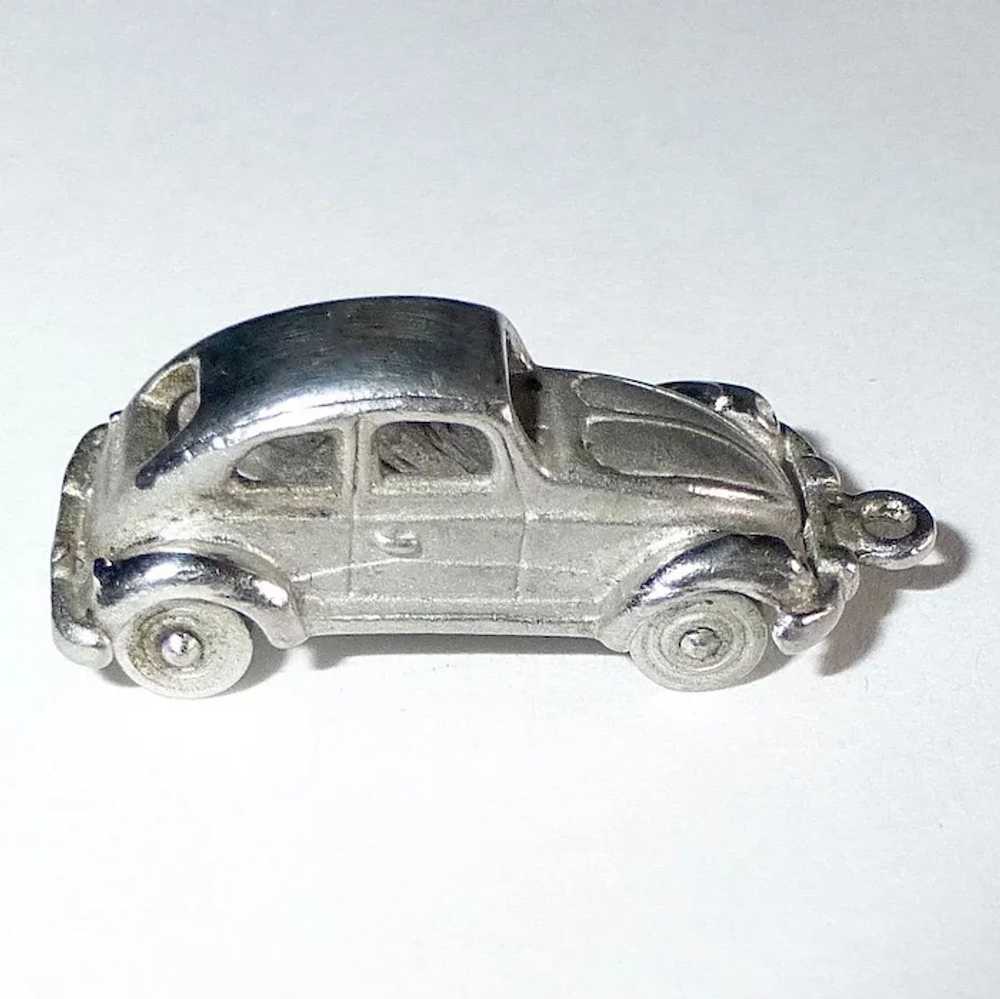 Sterling Silver Classic Sedan Car w Spinning Whee… - image 8