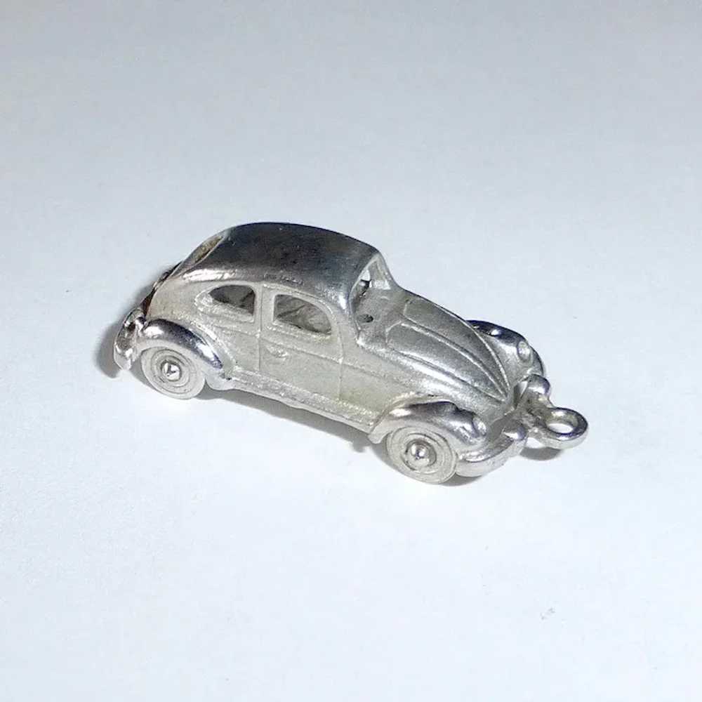 Sterling Silver Classic Sedan Car w Spinning Whee… - image 9
