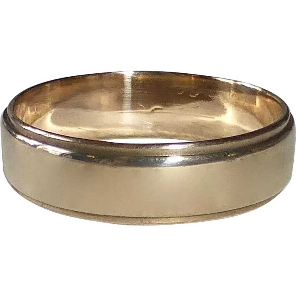 14k Yellow Gold Band Ring - image 1