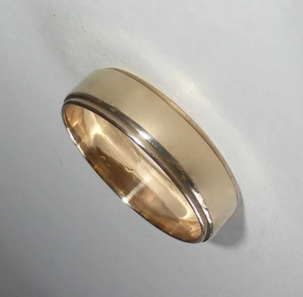 14k Yellow Gold Band Ring - image 2
