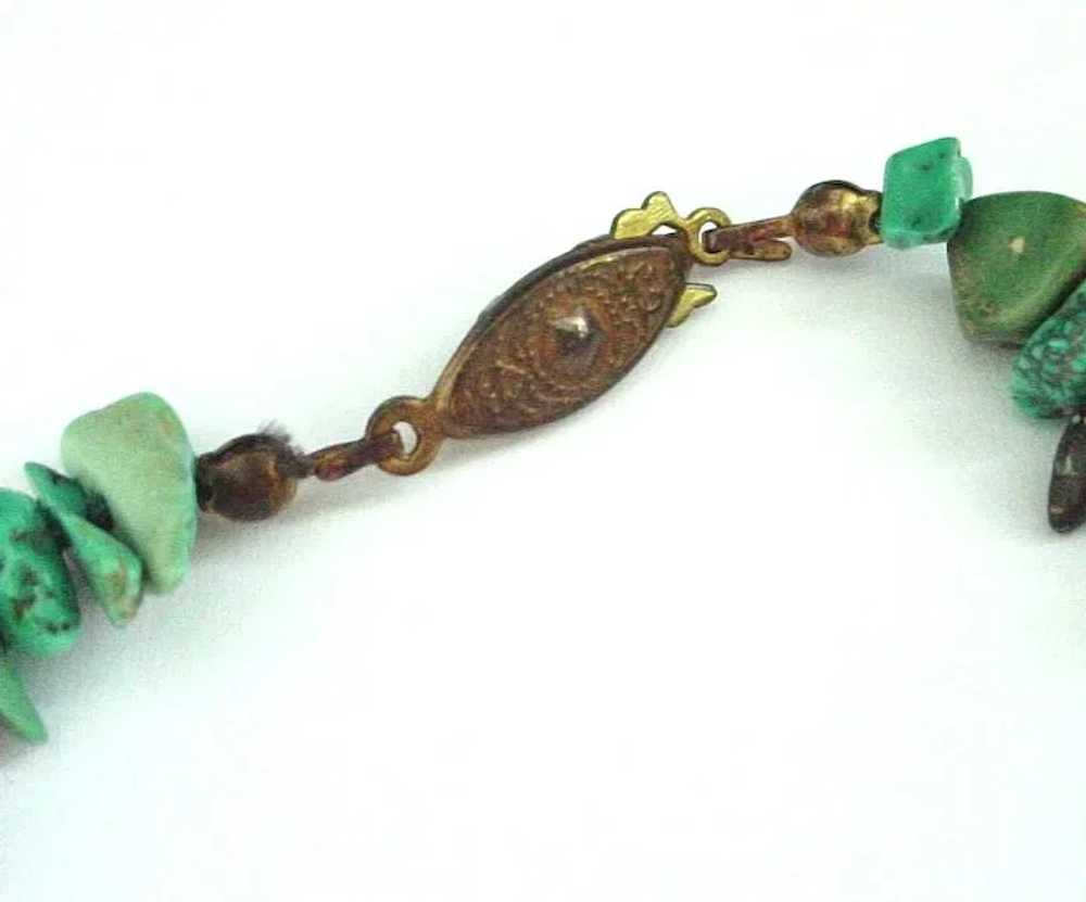 16 1/2" Turquoise Nugget Necklace - image 3