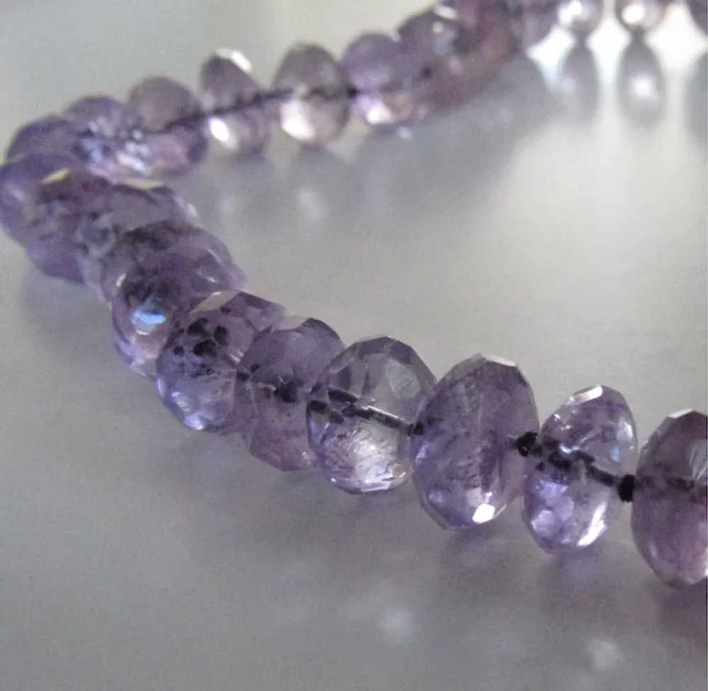 Antique Amethyst Natural Stone Hand Faceted Beads - image 2