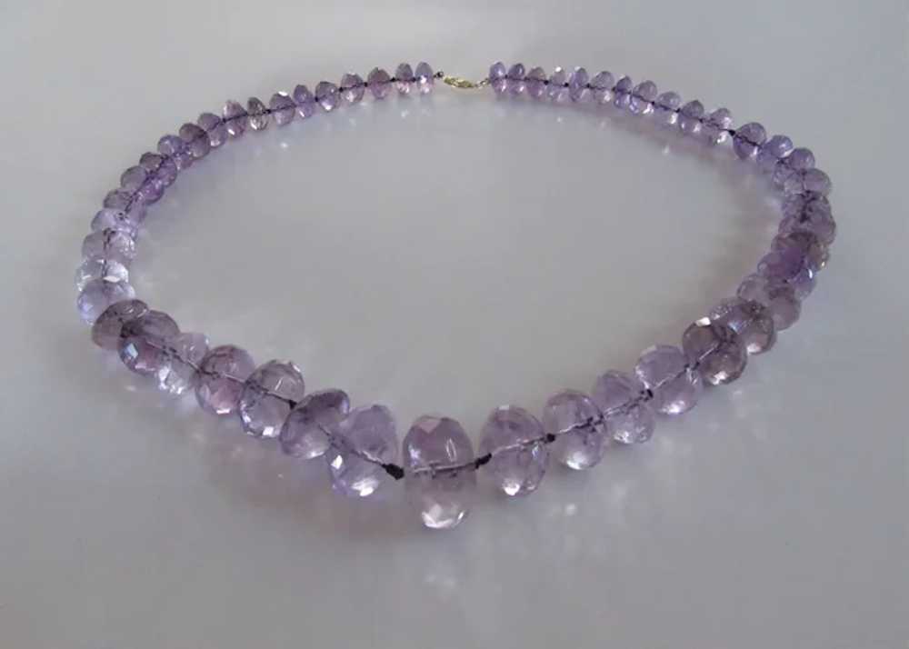 Antique Amethyst Natural Stone Hand Faceted Beads - image 3