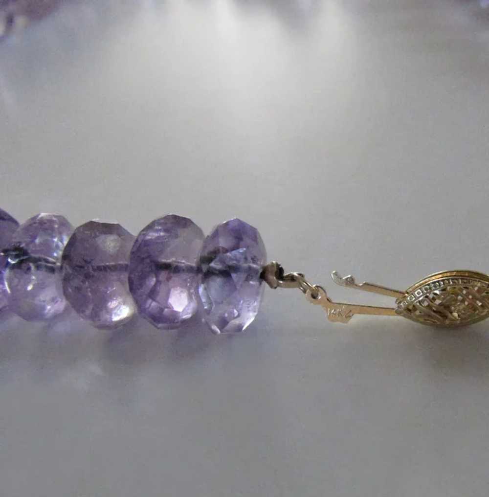 Antique Amethyst Natural Stone Hand Faceted Beads - image 4