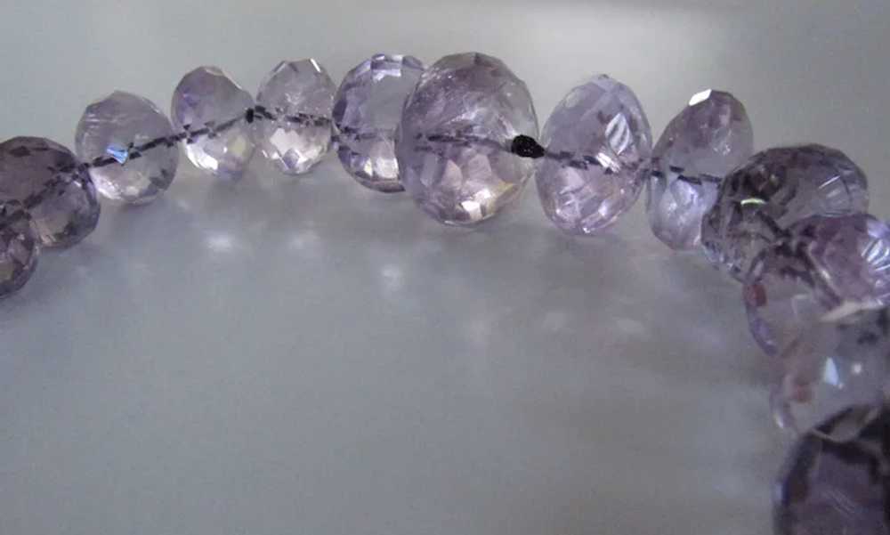 Antique Amethyst Natural Stone Hand Faceted Beads - image 5