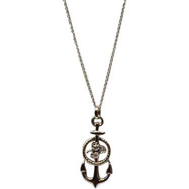 Antique Gold Filled Paste Anchor & 10K Gold Chain… - image 1