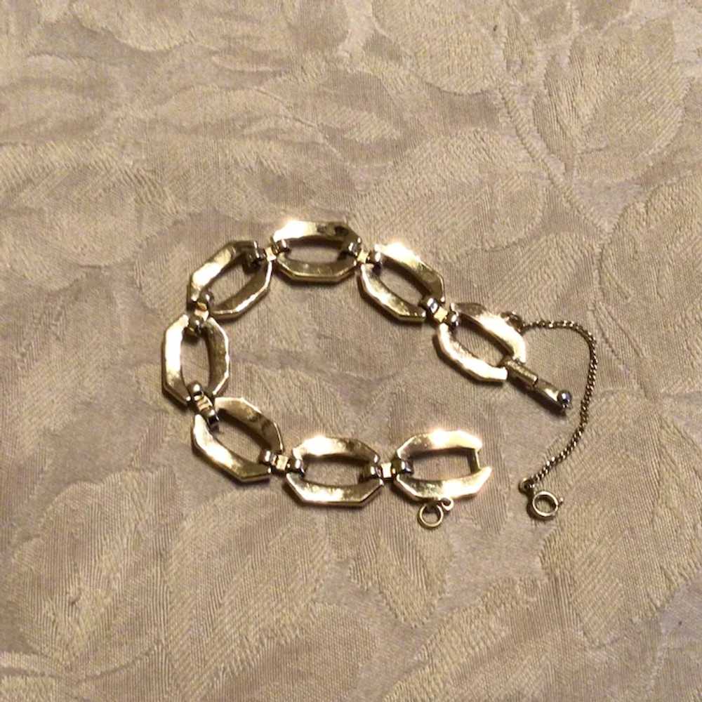Monet Gold Tone Link Bracelet - image 4