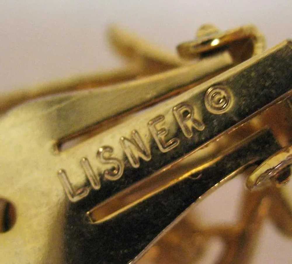 Magnificent Signed Lisner Vintage Faux Pearl Star… - image 6