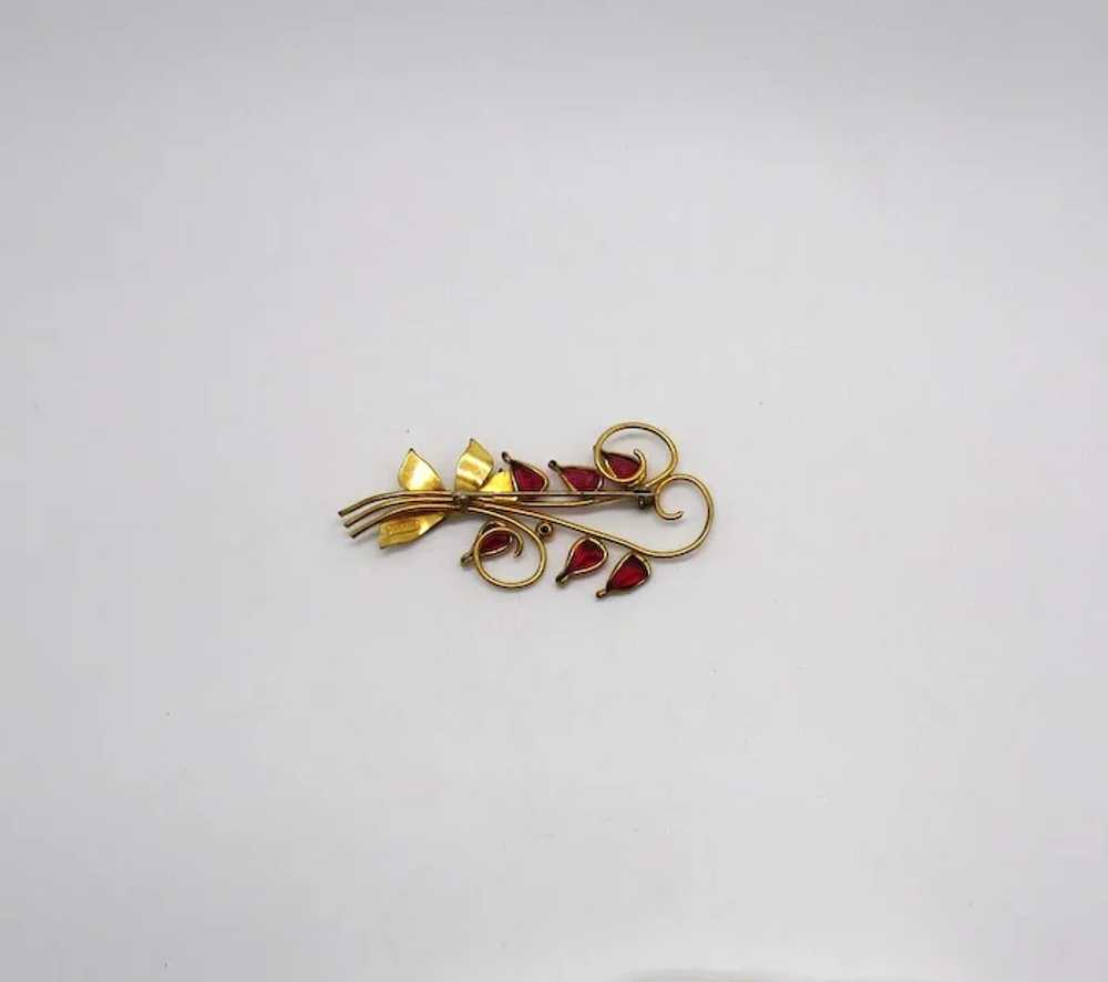 Gorgeous Stylized 12K Gold Filled Signed Harvey O… - image 4