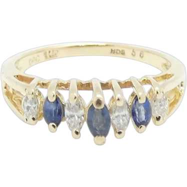 .40 ctw Sapphire & Diamond Ring 14K Yellow Gold